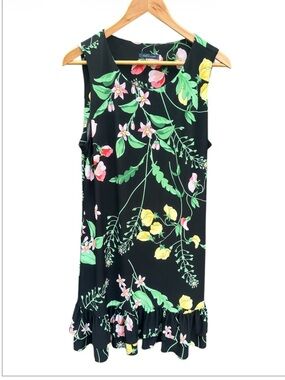 Tommy Hilfiger Black Floral Scoop Neck Dress